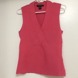 Silk-blend knit sleeveless top